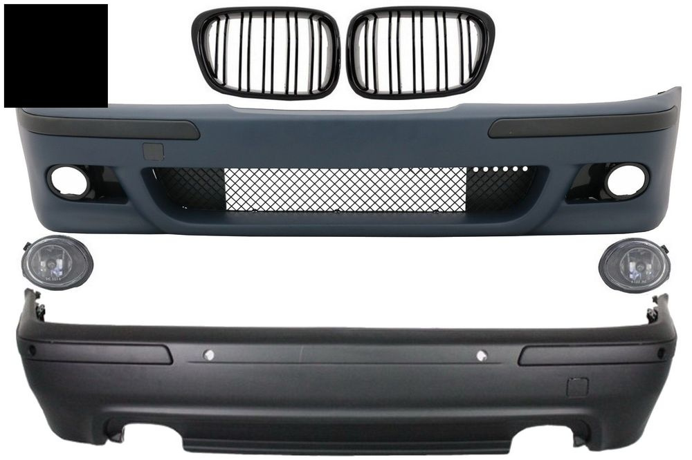 Body Kit Exterior BMW Seria 5 E39 (1997-2003) Cu Proiectoare Crom si Grile Negru L- livrare gratuita