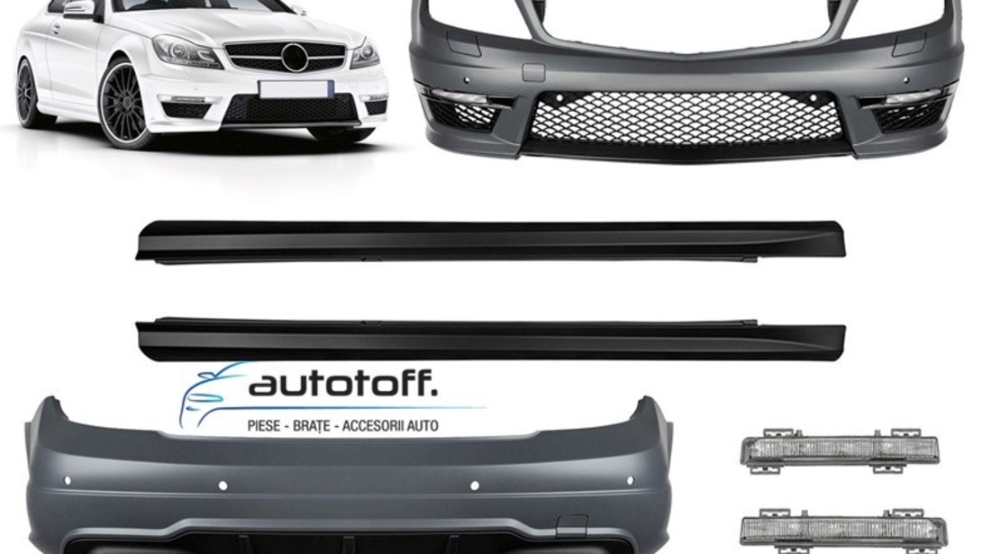 Body kit Mercedes C204 C-Class Facelift (11-14) model AMG C63