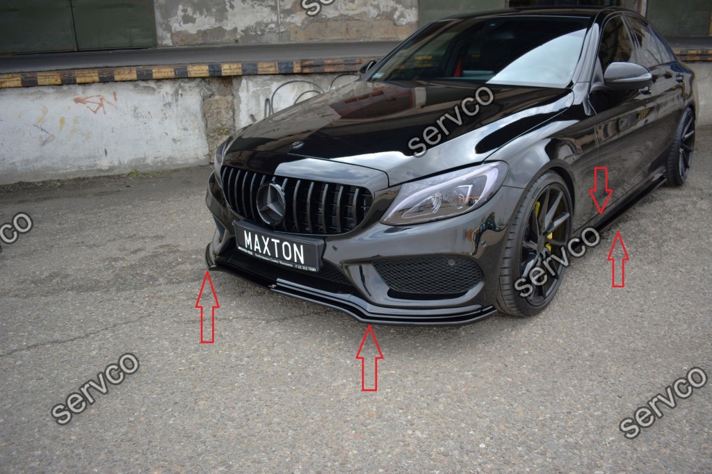 Body kit tuning sport Mercedes C Class W205 C43 AMG 2018- v1 - Maxton Design