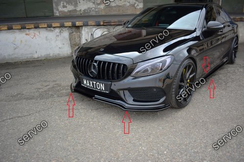Body kit tuning sport Mercedes C Class W205 C43 AMG 2018- v1 - Maxton Design