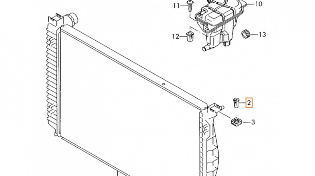 Bolt Radiator Oe Audi 8D0121200