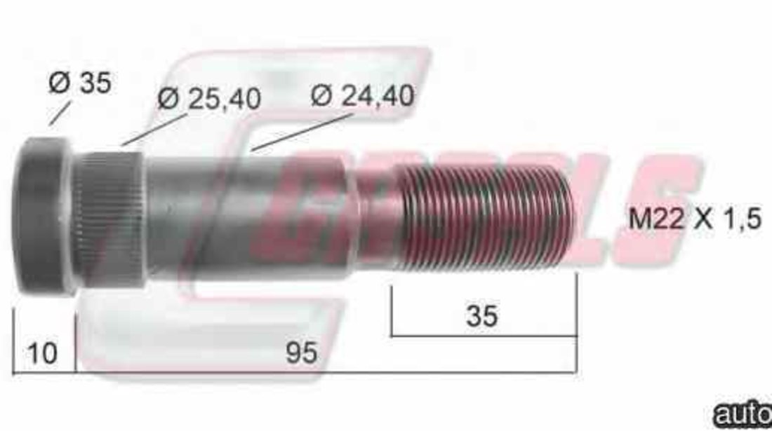 Bolt roata DAF F 1600 RENAULT 5010457733