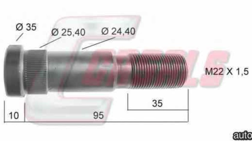 Bolt roata MERCEDES-BENZ ACTROS MP2 / MP3 RENAULT 5010457733