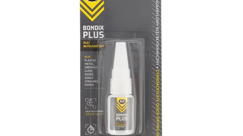 Bondix Plus Adeziv Pentru Plastic, Lemn, Cauciuc, 10 G K2-00348