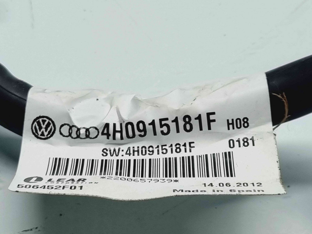 Borna baterie (-) Audi A8 D4 (4H2, 4H8, 4HC, 4HL) [Fabr 2009-2018] 4H0915181F