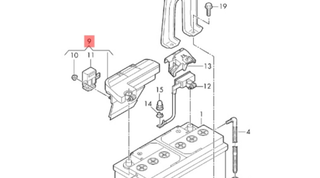 Borna plus Audi A4 B8 Avant (2008-2012) 8J0915459 OEM 8J0915459