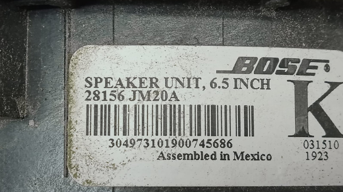 Boxa difuzor 28156JM20A Infiniti FX-Series 2 [2008 - 2012] motor 3.0 d cod V9X