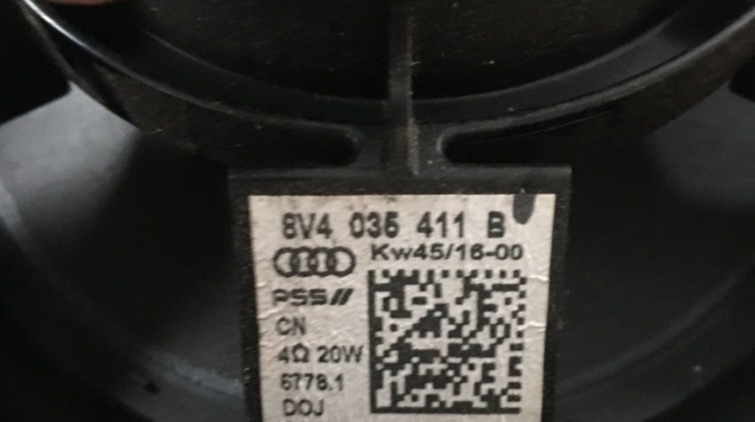 Boxa Difuzor Spate Audi A3 8V după 2015 cod: 8V4035411B