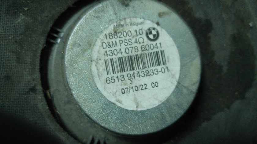 Boxa subwoofer sub scaun stanga bmw seria 3 e90 e91 65139143233-01 18820010