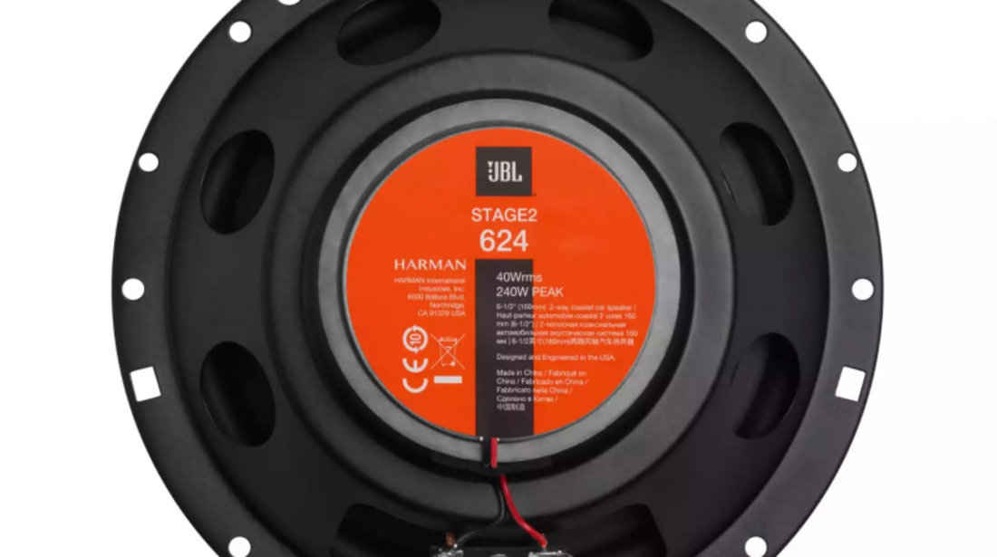 Boxe Auto JBL Stage 2 624 16,5CM 40W RMS 160421-5