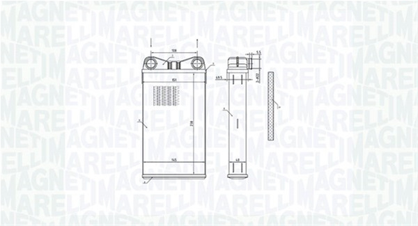 (br472) Calorifer Se22 Marelli Geo 350218472000
