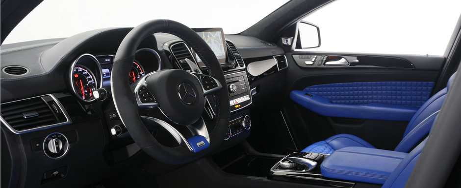 Brabus ii serveste Mercedes-ului GLE un interior albastru si circa 700 CP