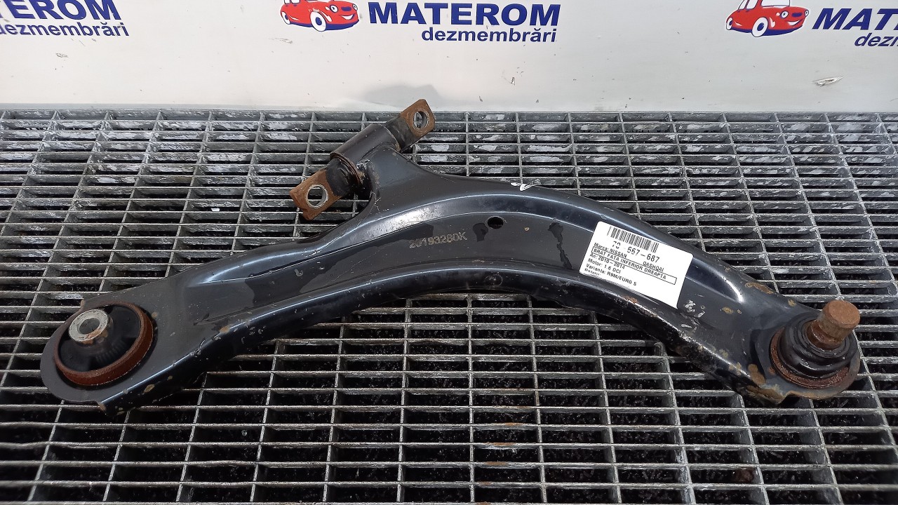 BRAT FATA INFERIOR DREAPTA NISSAN QASHQAI 1.6 DCI - (2010 2014)