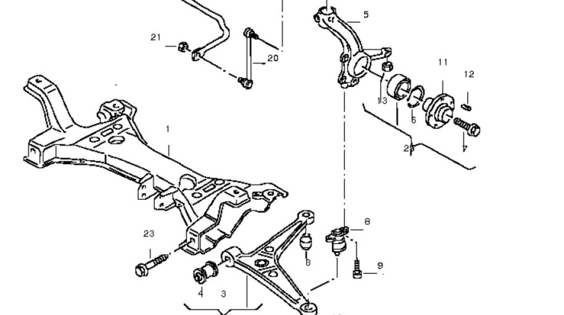 Brat fata Vw Sharan FLENNOR 7M0407151B