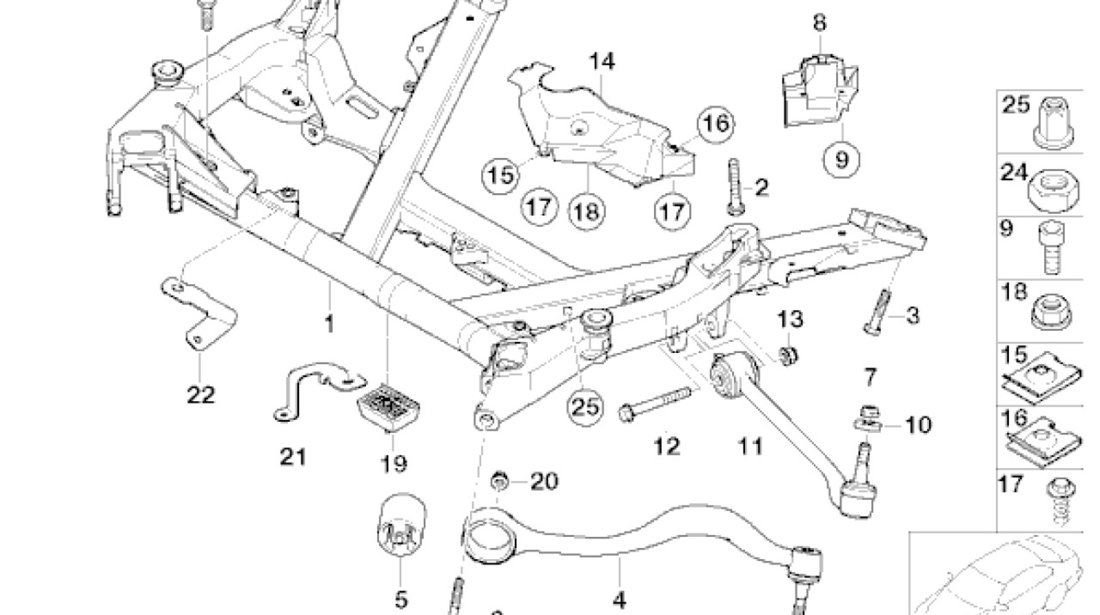 Brat inferior fata BMW E 39 (spre spate,poz.11) PEX 31121094233