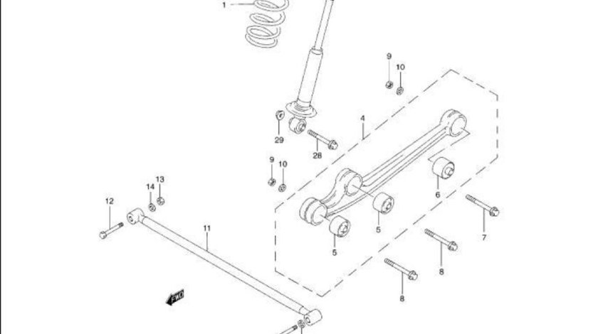 Brat inferior punte fata Suzuki Jimny YAMATO 45200-81A10