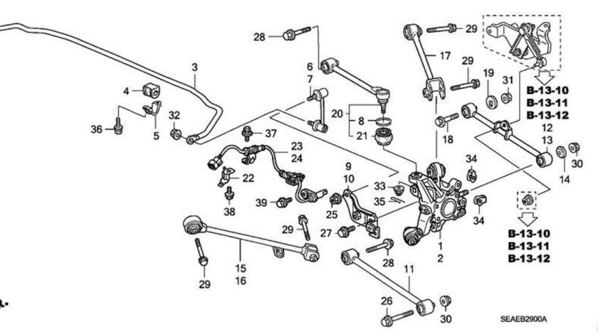 Brat inferior spate Honda Accord VIII (poz.12,13) HONDA OE 52370SEAE00