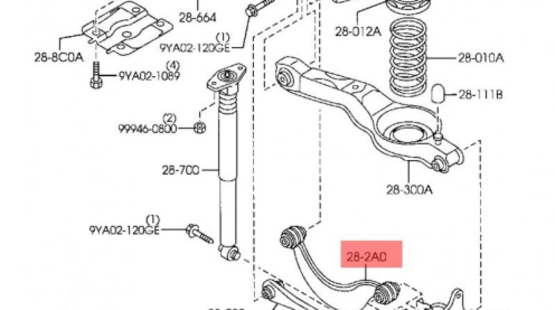 Brat spate Ford Focus 2 (2004-2010) [DA_] 210632