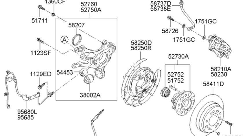 Brat superior punte spate Kia Ceed (poz.55270) KIA AM 552701H000