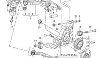 Brat suspensie fuzeta stanga spate Audi A4 B8 2.0 ...