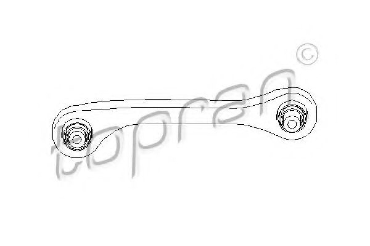 Brat, suspensie roata AUDI Q3 (8U) (2011 - 2016) TOPRAN 110 273 piesa NOUA