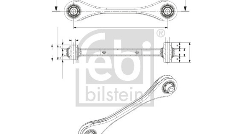 Brat, suspensie roata Axa spate ambele parti (170803 FEBI BILSTEIN) AUDI,CUPRA,SEAT,SKODA,VW