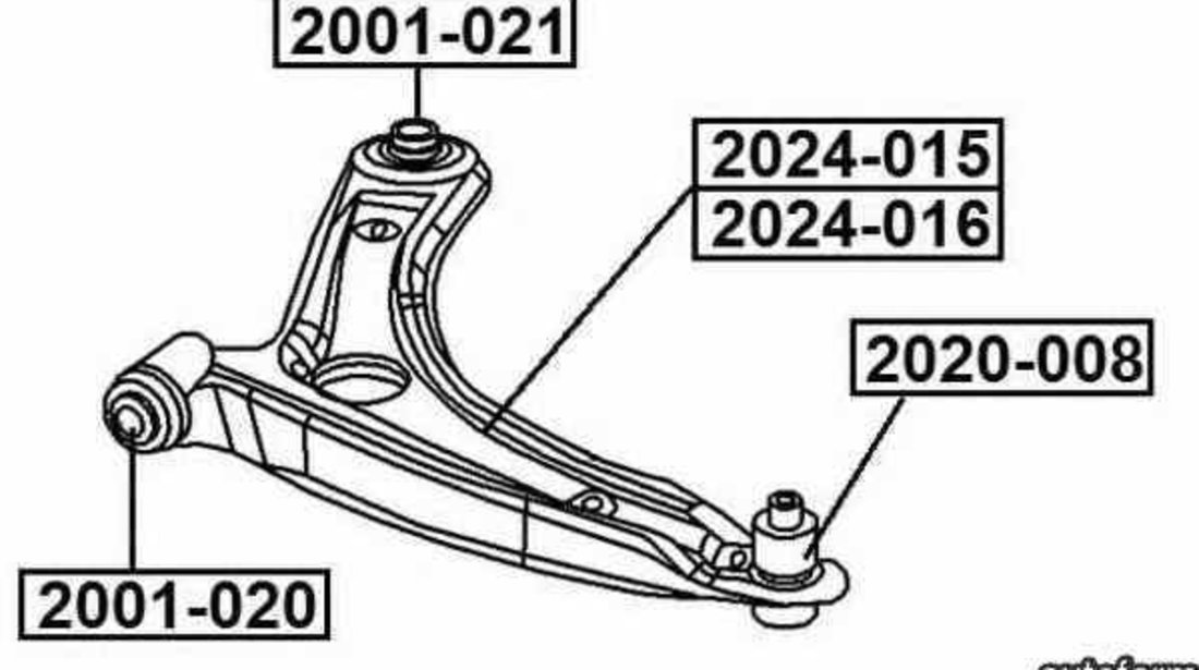 Brat suspensie roata DODGE CALIBER AKUSAN SS59944