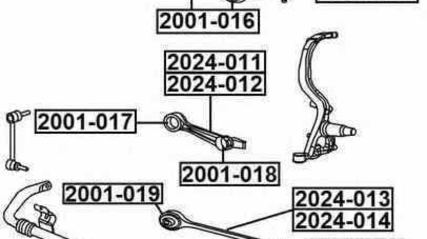 Brat, suspensie roata DODGE CHARGER Producator AKUSAN SS59941