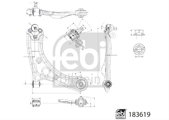 Brat Suspensie Roata Febi Kia 183619