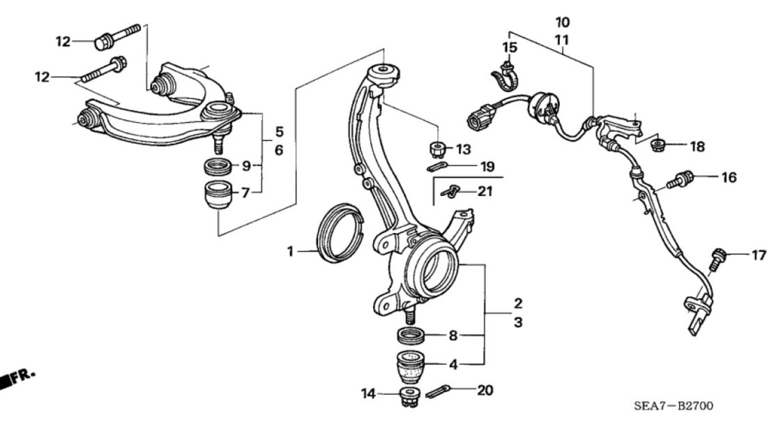 Brat suspensie superior fata Honda Accord (cu pivot superior) YAMATO J84020ymt