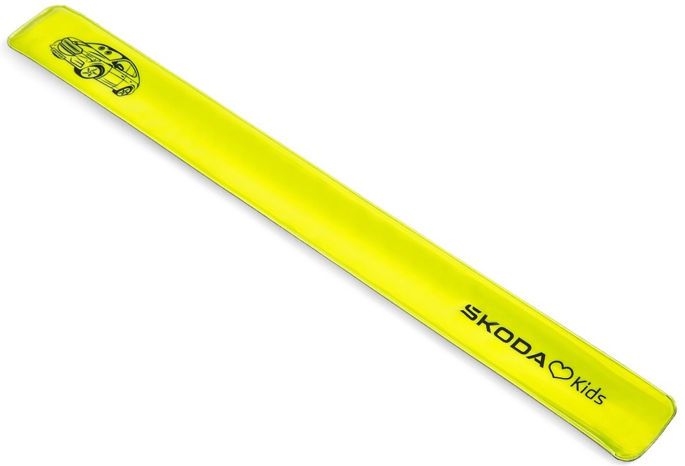 Bratara Reflectorizanta Copii Oe Skoda Galben Reflectorizant 6U0087703G