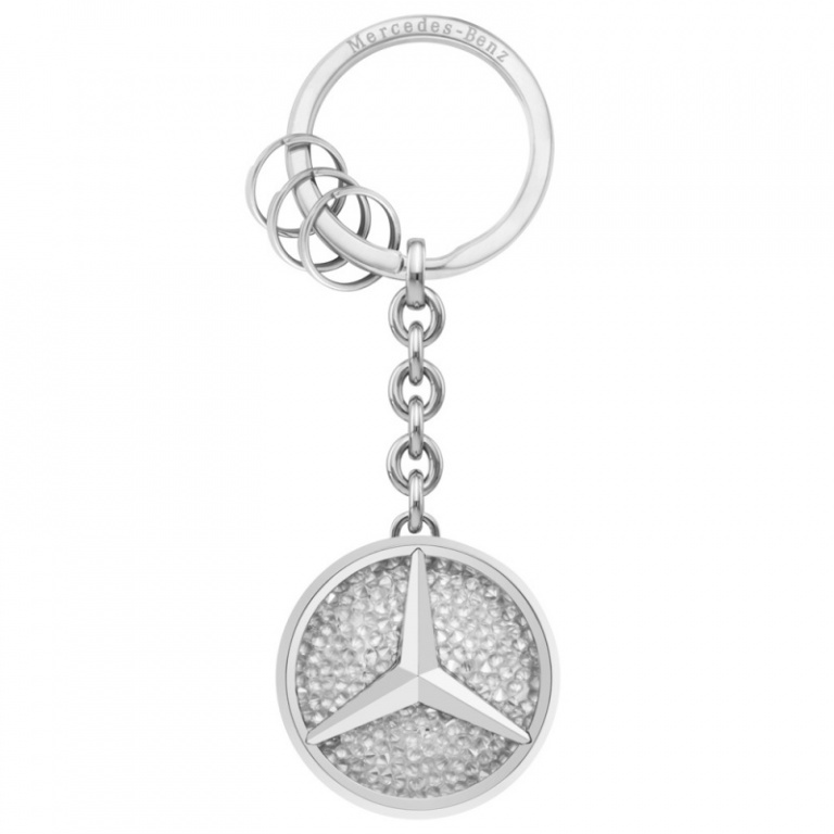 Breloc Cheie Oe Mercedes-Benz St Tropez Swarovski Argintiu / Alb B66959998