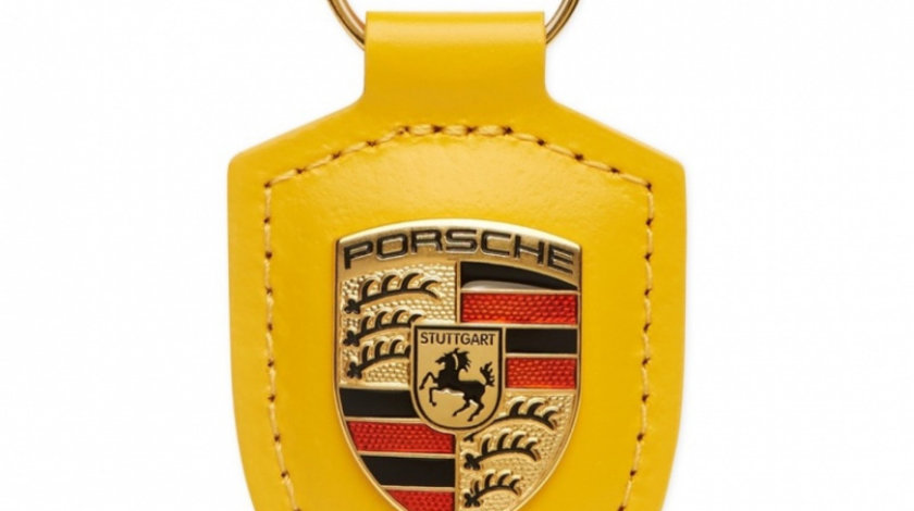 Breloc Cheie Oe Porsche Piele Galben WAP0500200M12H