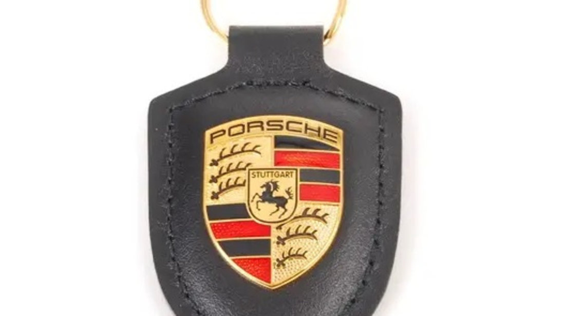 Breloc Cheie Oe Porsche Piele Negru WAP0500900E