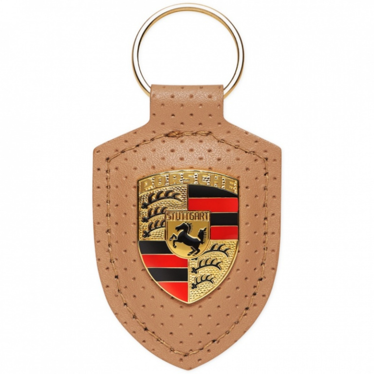 Breloc Cheie Oe Porsche Piele Perforata Bej WAP0500900LHRT
