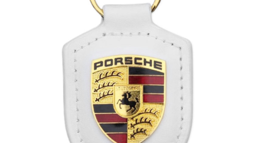 Breloc Cheie Porsche Alb