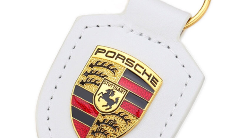 Breloc Cheie Porsche Alb