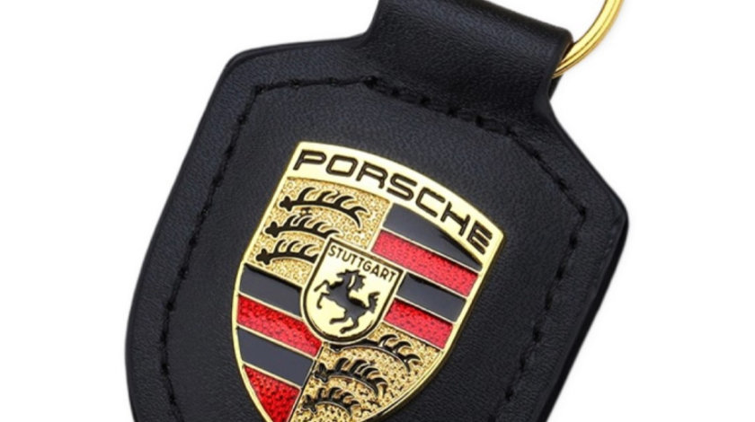 Breloc Cheie Porsche Negru