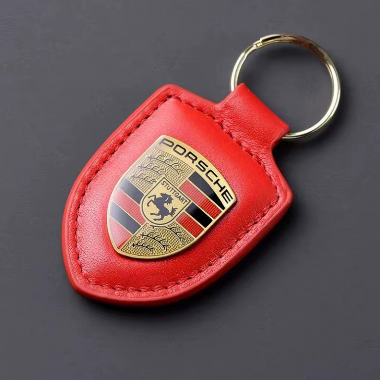 Breloc Cheie Porsche Rosu