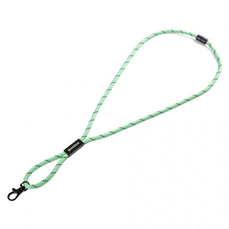 Breloc Cheie Snur Oe Skoda Negru / Verde 000087610AK622