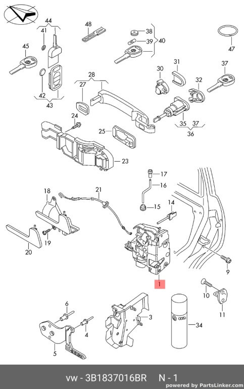Broasca dreapta fata Volkswagen Transporter T5 bus 2007 alb OEM 3B1837016BR