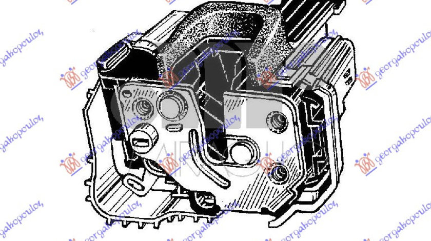 Broasca/Incuietoare Usa Dreapta Centralizata Fiat Fiorino/Qubo 2016-2017-2018-2019-2020-2021