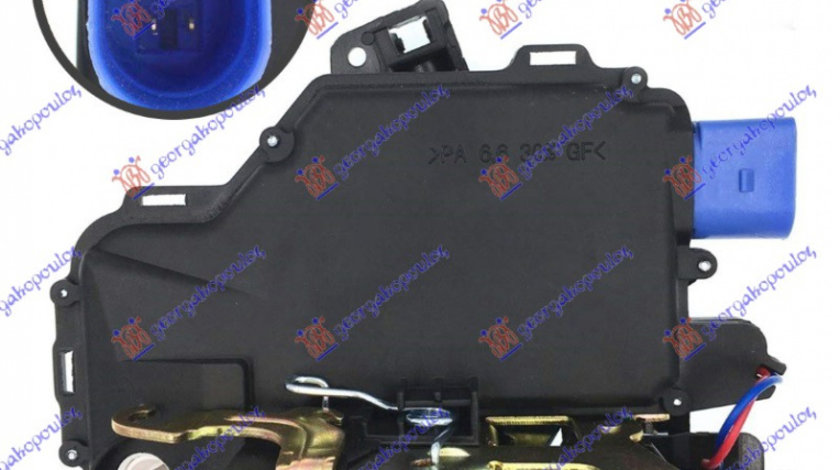 Broasca/Incuietoare Usa Fata Electrica Dreapta VW Caddy 2004 2005 2006 2007 2008 2009 2010