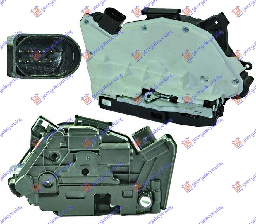 Broasca/Incuietoare Usa Spate Centrala Dreapta VW Amarok 2010 2011 2012 2013 2014 2015 2016