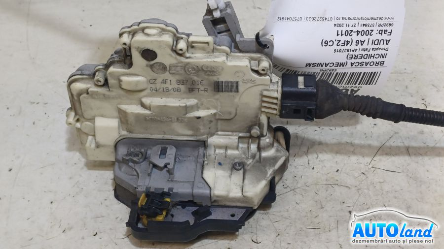 Broasca mecanism Inchidere 4f1837016 Dreapta Fata Audi A6 4F2,C6 2004-2011