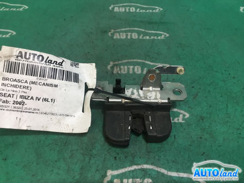 Broasca mecanism Inchidere 6l6827505a De La Haion 3 Pini Seat IBIZA IV 6J5,6P1 2008-2017