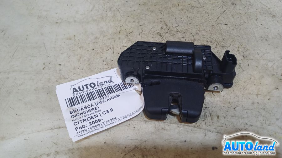 Broasca mecanism Inchidere 9151487499 Haion Citroen C3 II 2009