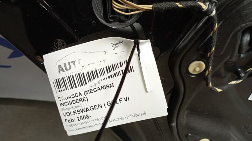 Broasca mecanism Inchidere Stanga Spate Volkswagen GOLF VI 2008