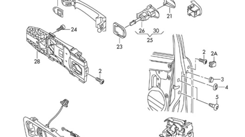 Broasca usa dreapta fata Volkswagen Passat B7 (365) Variant 2011 2.0 TDI OEM 3C1837016A