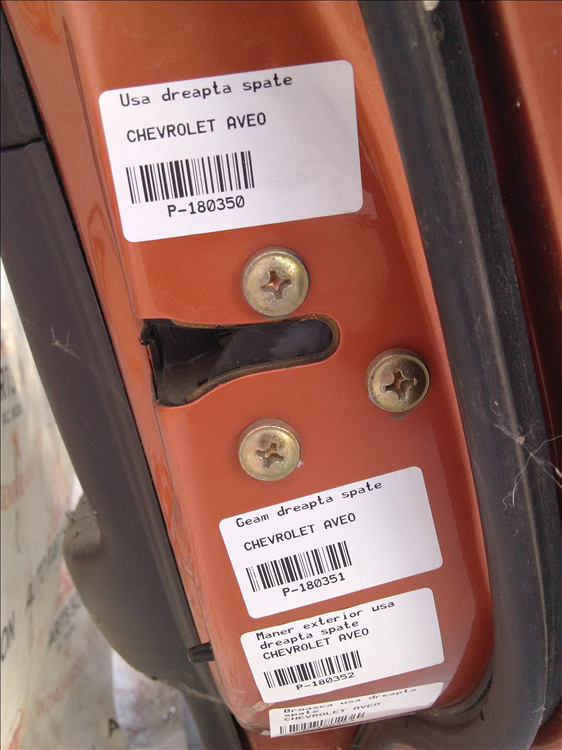 Broasca usa dreapta spate CHEVROLET AVEO